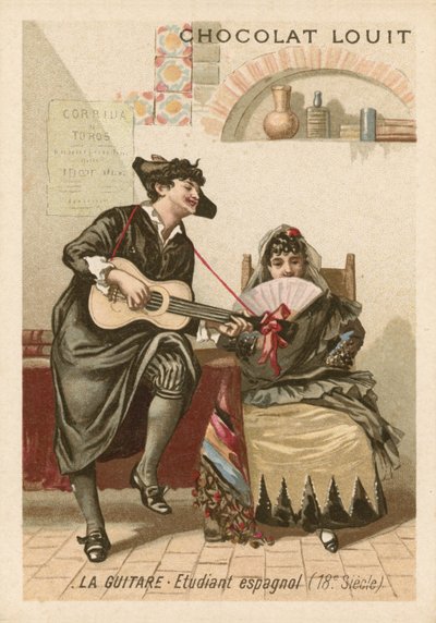 Gitar: İspanyol öğrenci (18. Yüzyıl) by French School
