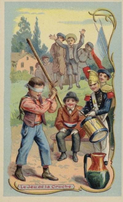 Sürahi oyunu (chromolitho) by French School