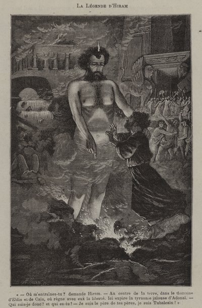 Hiram efsanesi (gravür) by French School