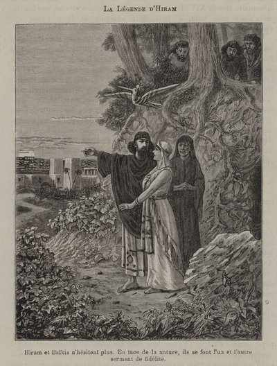 Hiram efsanesi (gravür) by French School