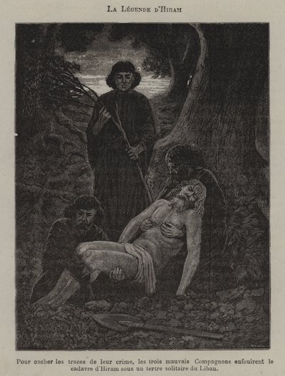 Hiram efsanesi (gravür) by French School