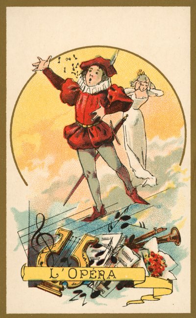 Opera (kromolitho) by French School