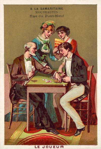 Oyuncu (chromolitho) by French School