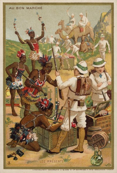 Hediyeler (kromolitho) by French School
