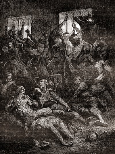 Bengal Nawab, Siraj ud-Daulah birliklerinin İngiliz savaş esirlerini tuttuğu Hindistan, Kalküta