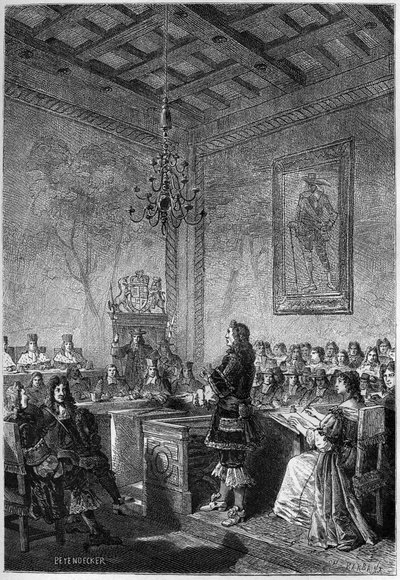 Lord William Russell'ın Davası (1639-1683) - François Guizot'un 1877 tarihli “İngiltere Tarihi, En Eski Zamanlardan” gravür by French School