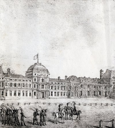 Tuileries - "Alphabet Picturesque des Monumens de Paris" c.1840 (gravür) by French School