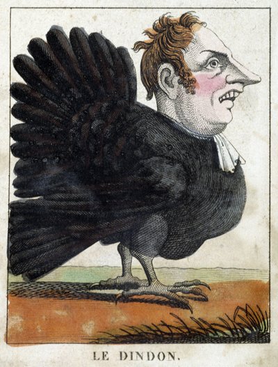 Karikatürde hindi, “uçucu karakter” karakterinin incelenmesi sd. 19, popüler görüntüler. by French School