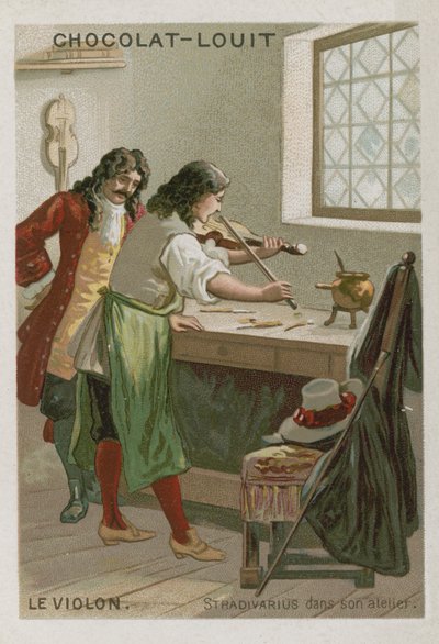 Keman: Stradivarius atölyesinde by French School