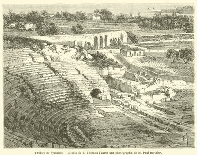 Theatre de Syracuse (gravür) by French School