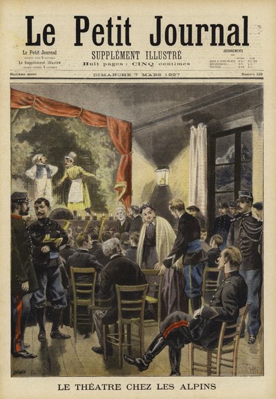 Fransız Alp birlikleri tarafından sağlanan tiyatro eğlencesi by French School