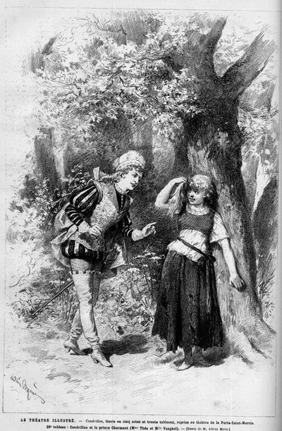 Tiyatro gösterimi: Cinderella and the Prince Charming, Mme Theo ve Melle Vanghel tarafından Clairville