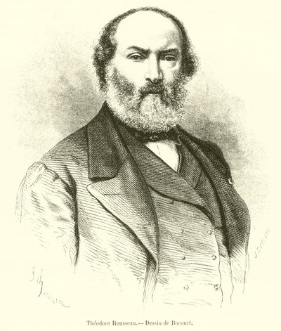 Theodore Rousseau (gravür) by French School