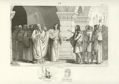 Theuderic III, Frankların Kralı by French School
