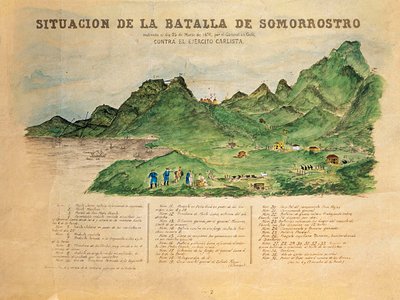 Üçüncü Carlist Savaşı (1872-1876): 25/03/1874 tarihinde Bask Ülkesindeki Somorrostro Savaşı