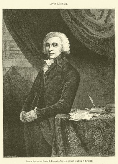 Thomas Erskine (gravür) by French School