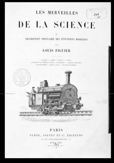 Furne ve Jouvet tarafından yayınlanan Louis Figuier (1819-94) tarafından yazılan Les Merveilles de la Science