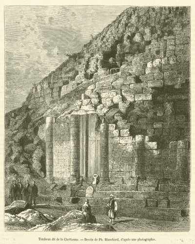 Hristiyan Mezarı (gravür) by French School