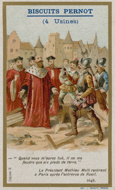 Biscuits Pernot ile verilen ticaret kartı by French School