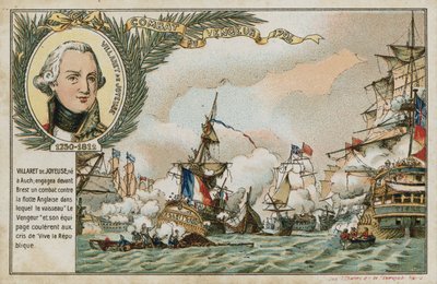 Vengeur du Peuple gemisini tasvir eden bir resim içeren ticaret kartı by French School