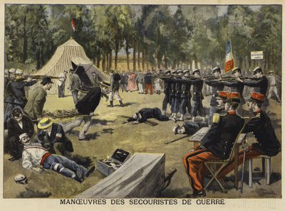 Ordu sağlık görevlileri için eğitim tatbikatı, Fransa, 1897 by French School