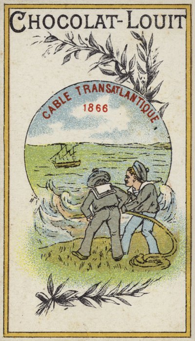 Transatlantik telgraf kablosu, 1866 by French School