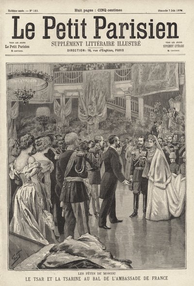 Çar Nicholas II ve Tsarina Alexandra, taç giyme törenlerinin ardından Moskova