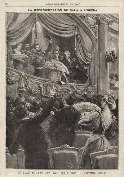 Rusya Çarı II. Nicholas Fransa ziyareti sırasında Paris Operası