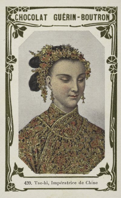 Tse-hi, Imperatrice de Chine (renkli fotoğraf) by French School