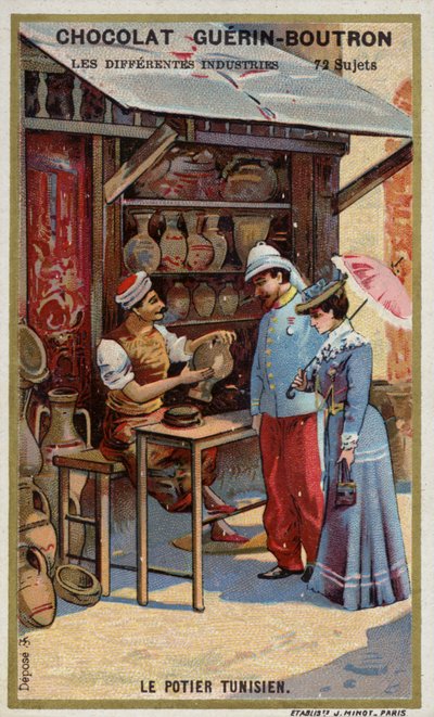 Tunuslu çömlekçi (chromolitho) by French School