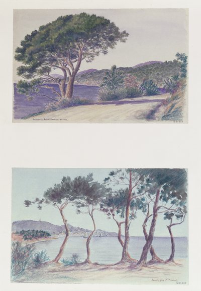 Ste Maxime'in İki Görünümü by French School