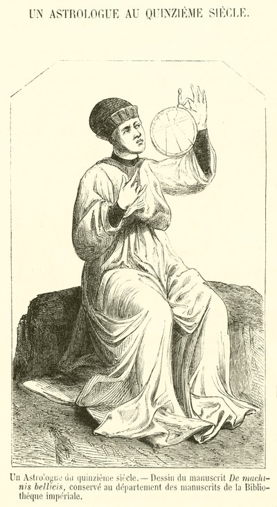 On Beşinci Yüzyıl Astrologu (gravür) by French School