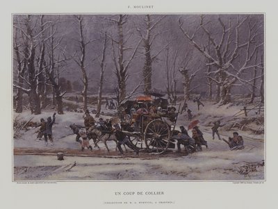 Un Coup de Collier (Bir İtme) (renkli taş) by French School