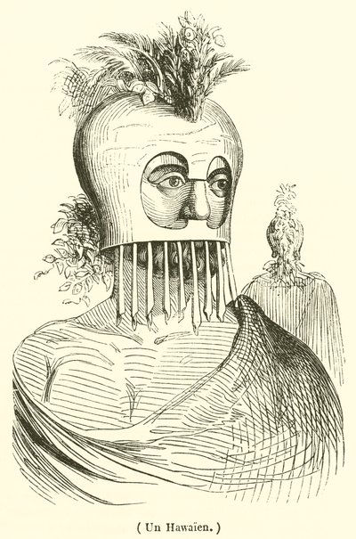 Bir Hawaii dili (gravür) by French School