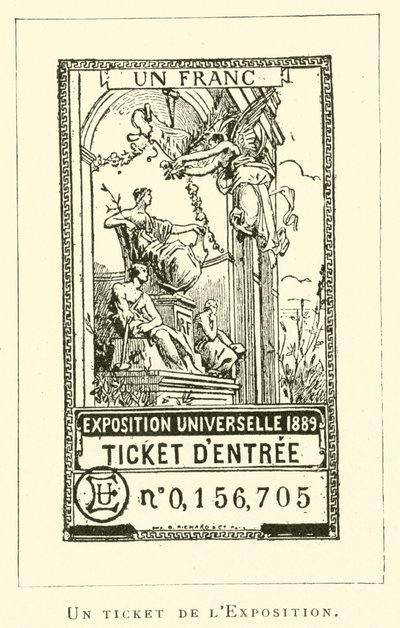 Sergiden bir bilet (gravür) by French School