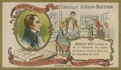 Valentin Hauy, körler için eğitimin Fransız öncüsü by French School