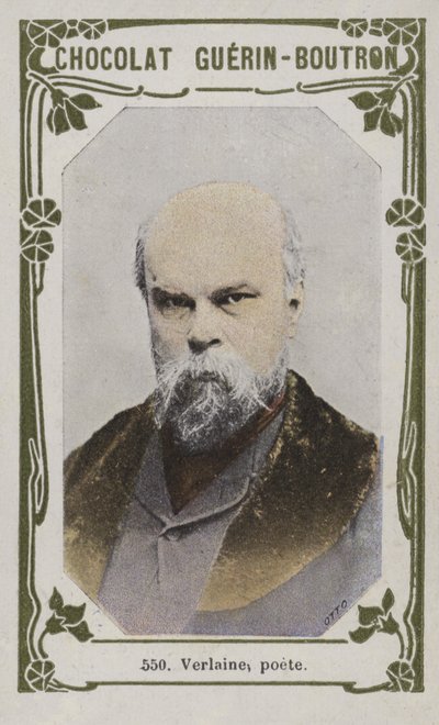 Verlaine, poete (renkli fotoğraf) by French School