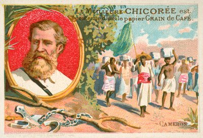 Verney Lovett Cameron, İngiliz kaşif (chromolitho) by French School
