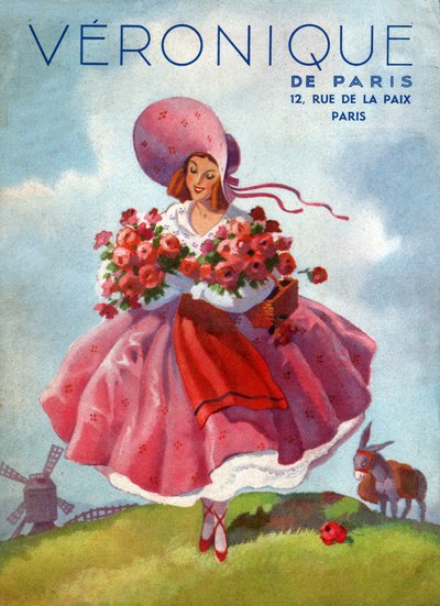 Veronique Elbiseler. c.1920 (gravür) by French School