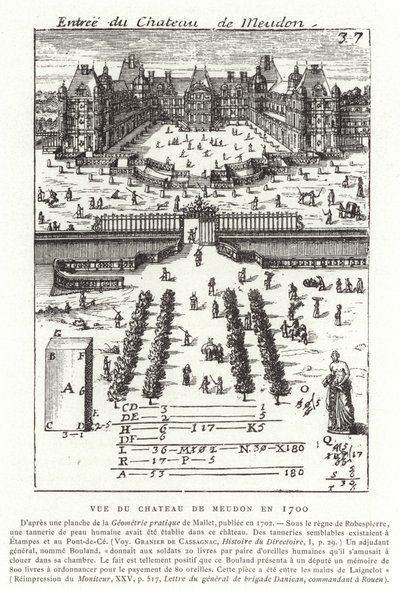 1700 yılında Chateau de Meudon