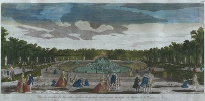 Latona, Versailles, Fransa çeşmesinden görülen Büyük Kanal