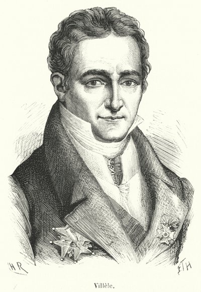 Villele (gravür) by French School