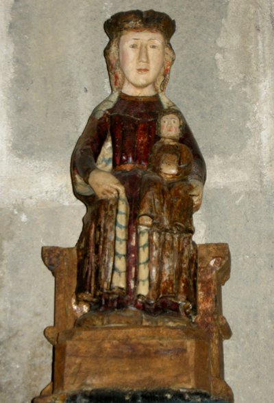 Bakire ve Çocuk (ahşap) by French School