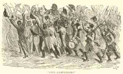 "Çok yaşa imparator!" (oymak) by French School