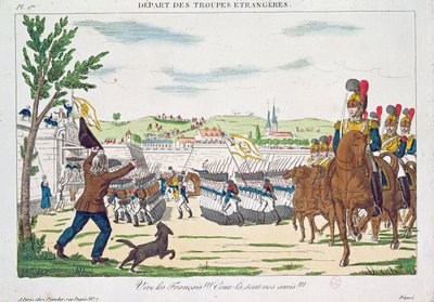 Yaşasın Fransızlar!, Yabancı Birliklerin Ayrılışı, 1818 by French School