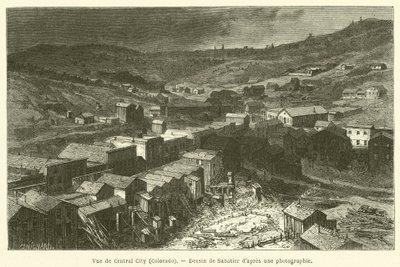 Vue de Central City, Colorado (gravür) by French School