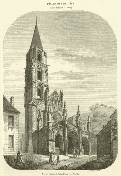Vezelay yakınlarındaki Saint-Pere Kilisesi