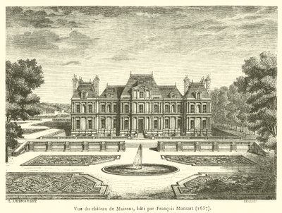 Francois Mansart tarafından inşa edilen Chateau de Maisons