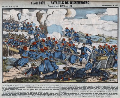 1870 - 1871 Savaşı: Wissembourg Savaşı, 4 Ağustos by French School
