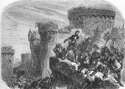Yüz Yıl Savaşı (gravür) 1864 by French School